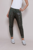 Faux Leather Mix Ultimate Joggers - Suzy D London