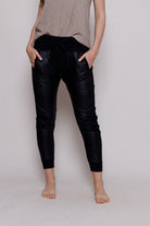 Faux Leather Mix Ultimate Joggers - Suzy D London