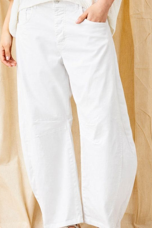 Boston Stretch Cotton Carrot Shape Pants - Suzy D London