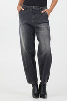 Stretch Denim Barrel Cut Jeans 198198J - Suzy D London