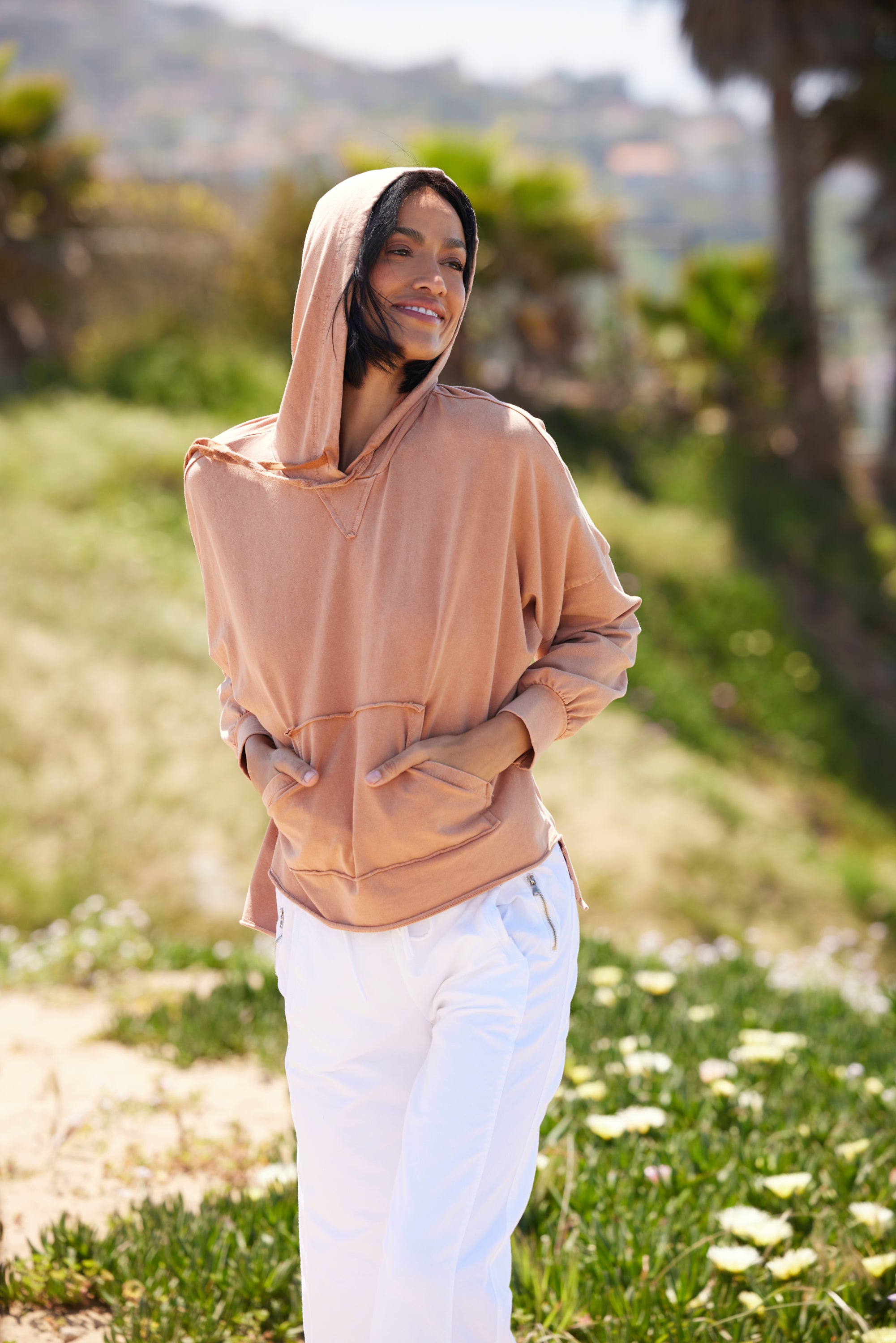 Pasha Vintage Wash Hoodie With Kangaroo Pocket - Suzy D London