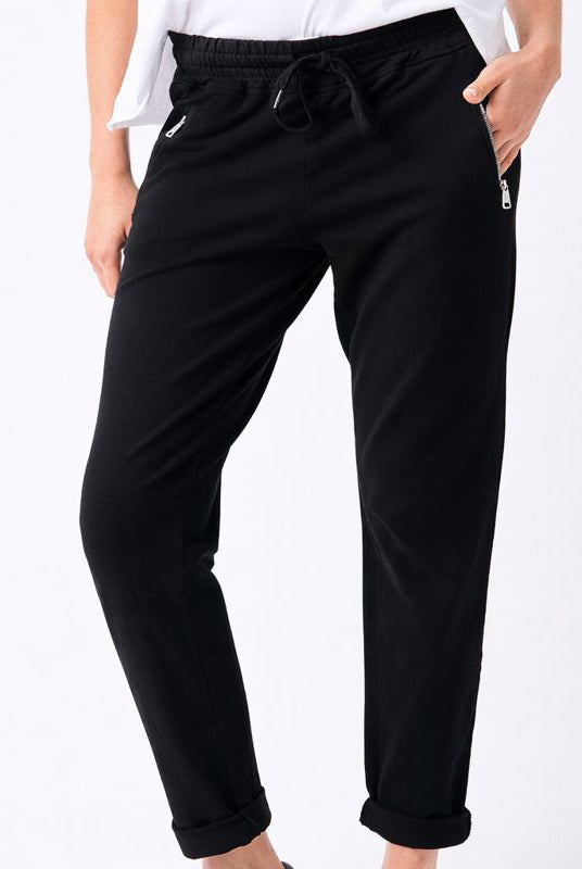 Bailey Zip Detail Tapered Joggers - Suzy D London