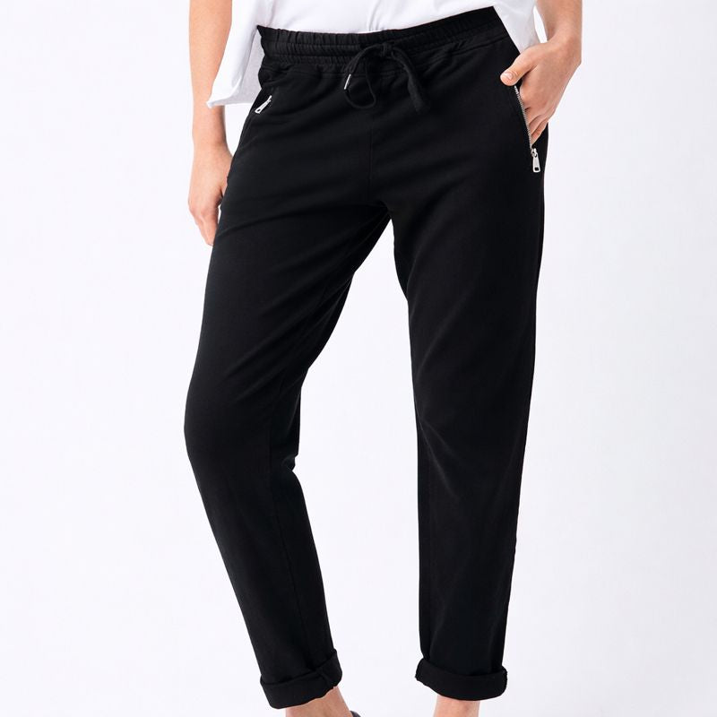 Bailey Zip Detail Tapered Joggers - Suzy D London
