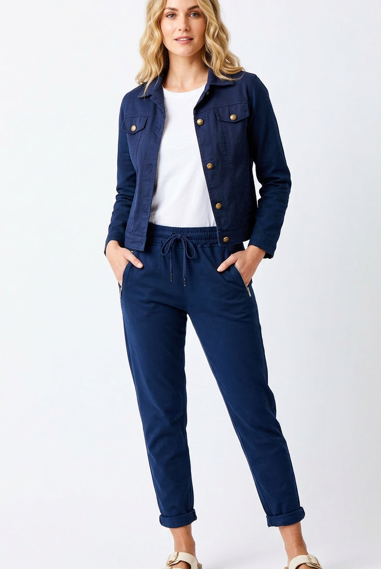 Billie Jacket With Stretch Jersey Back & Sleeves - Suzy D London