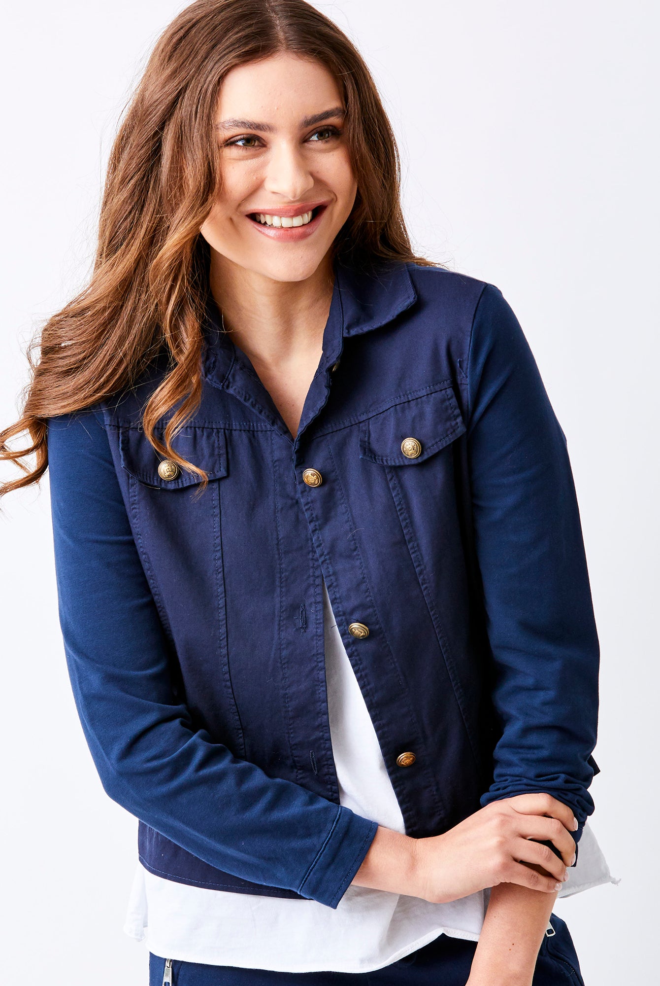 Billie Jacket With Stretch Jersey Back & Sleeves - Suzy D London