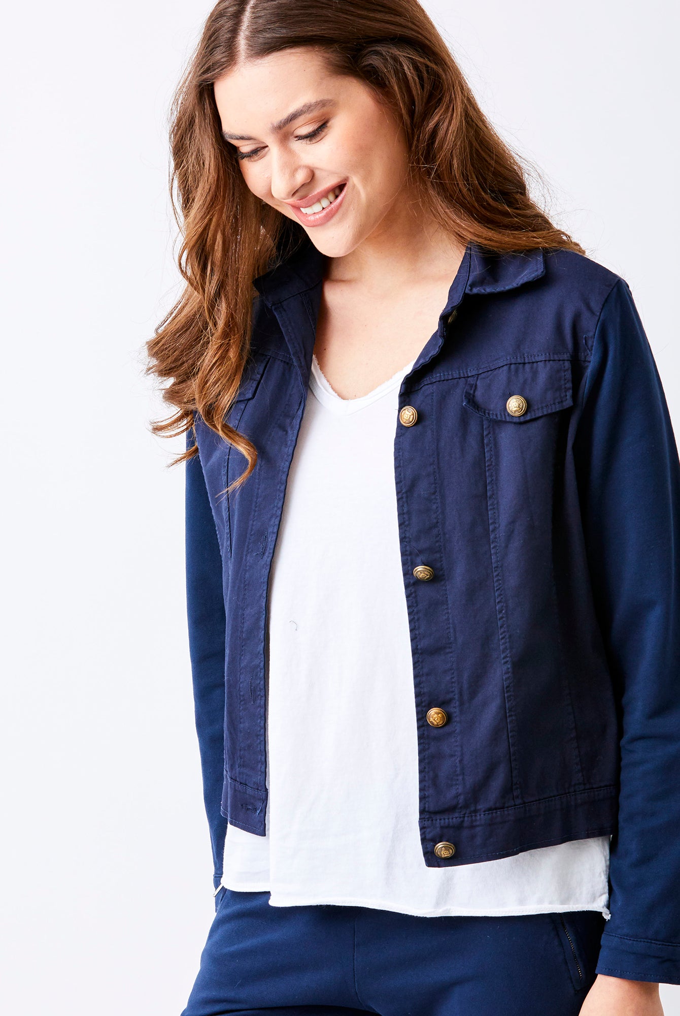 Billie Jacket With Stretch Jersey Back & Sleeves - Suzy D London