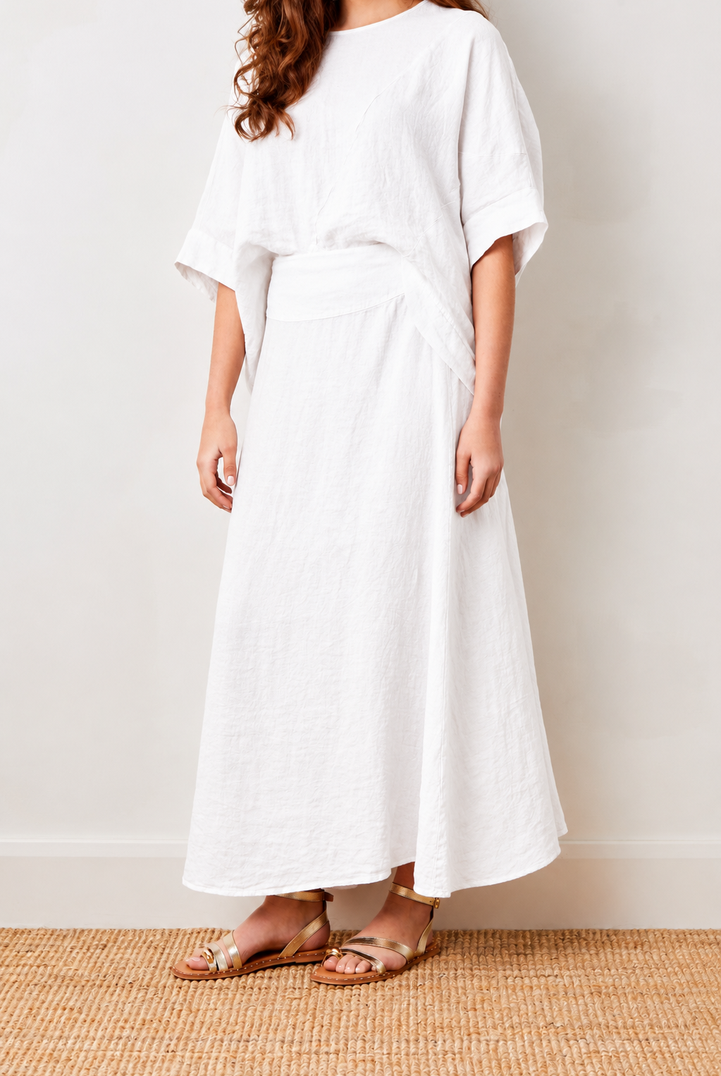 Yvaine Linen Flared Maxi Skirt - Suzy D London