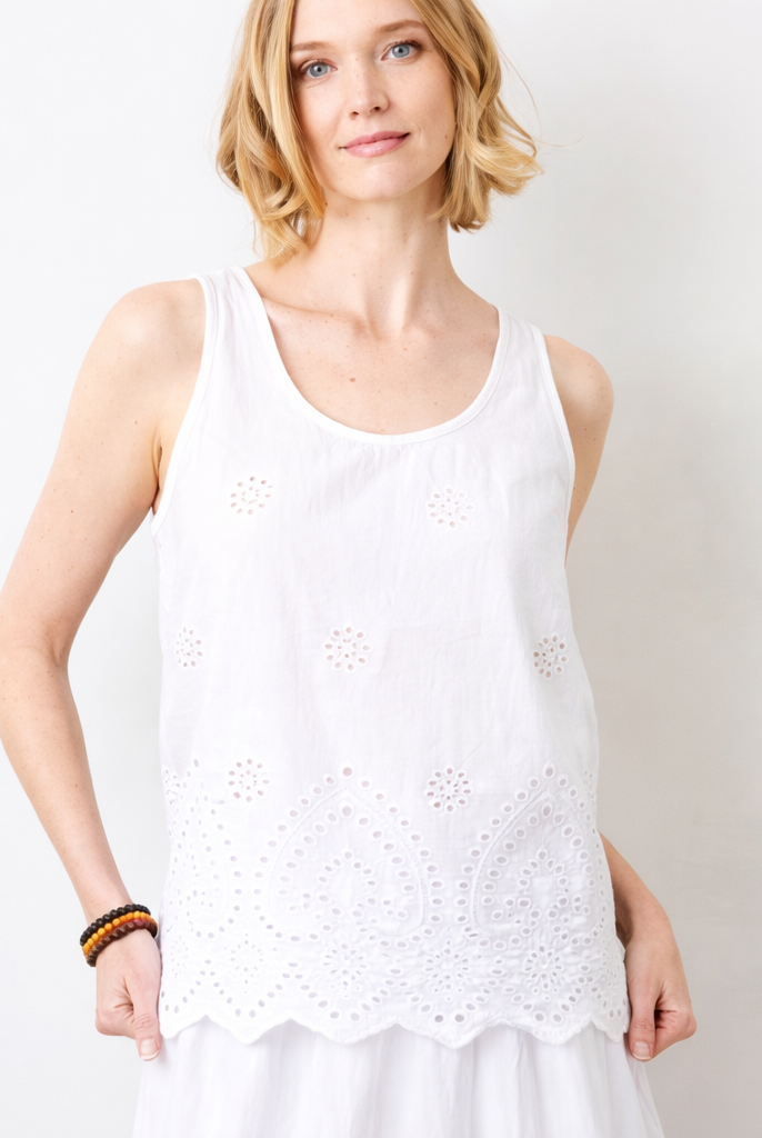 Wisty Broderie Anglaise Cami Top - Suzy D London