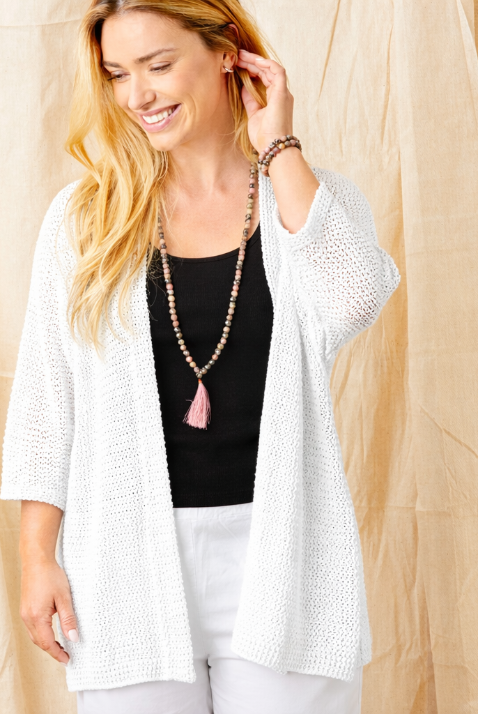 Ferelith Open Weave Knit Cardigan - Suzy D London
