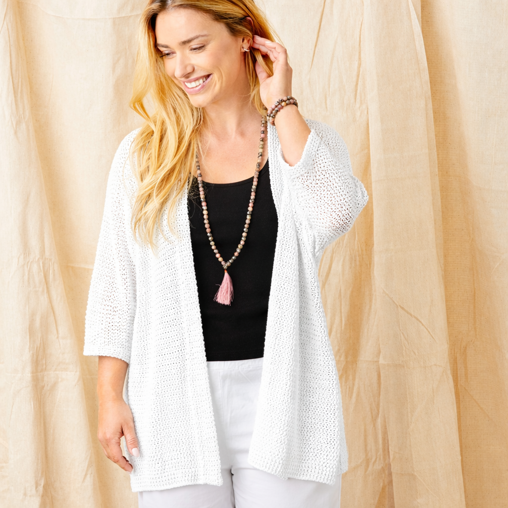 Ferelith Open Weave Knit Cardigan - Suzy D London
