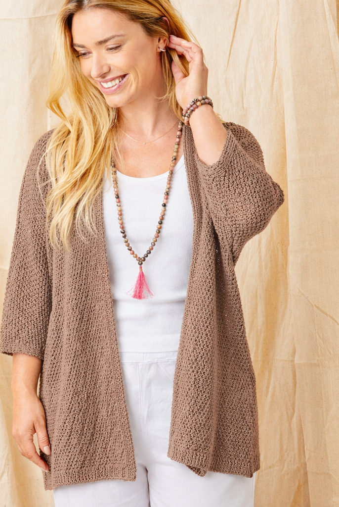 Ferelith Open Weave Knit Cardigan - Suzy D London