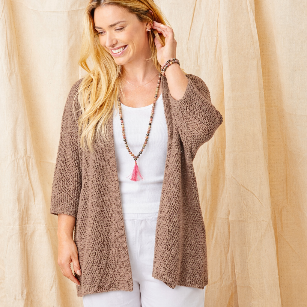 Ferelith Open Weave Knit Cardigan - Suzy D London