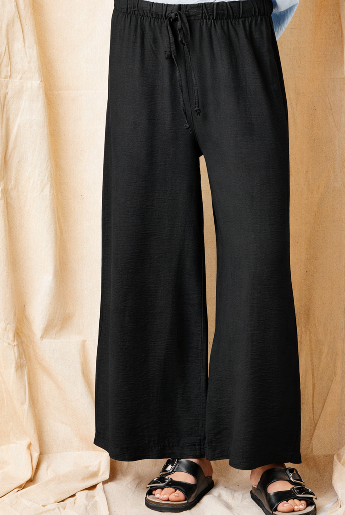 Janice Wide Leg Textured Trousers - Suzy D London