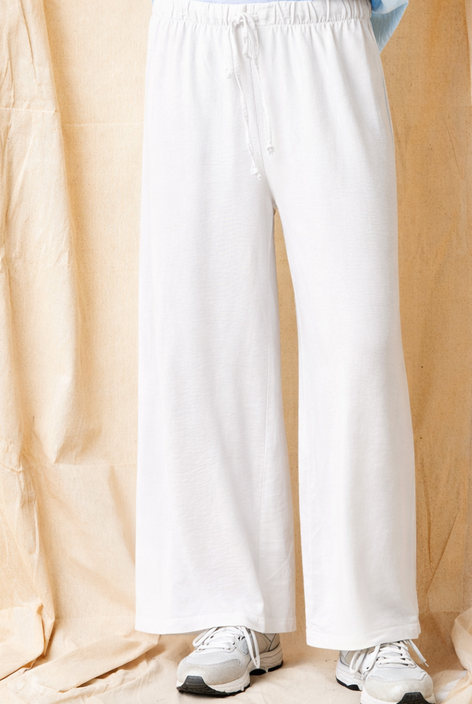 Janice Wide Leg Textured Trousers - Suzy D London