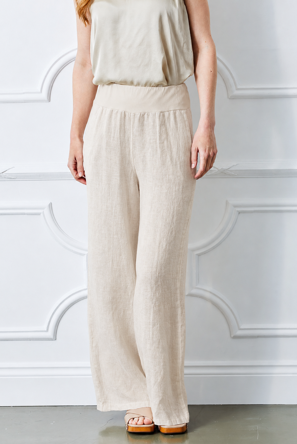 Sultan Wide Leg Linen Pants - Suzy D London