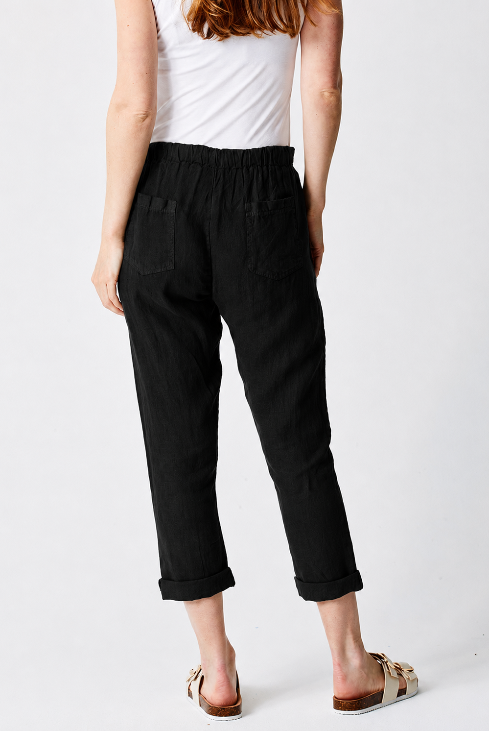 Mikey Tapered Linen Pants - Suzy D London