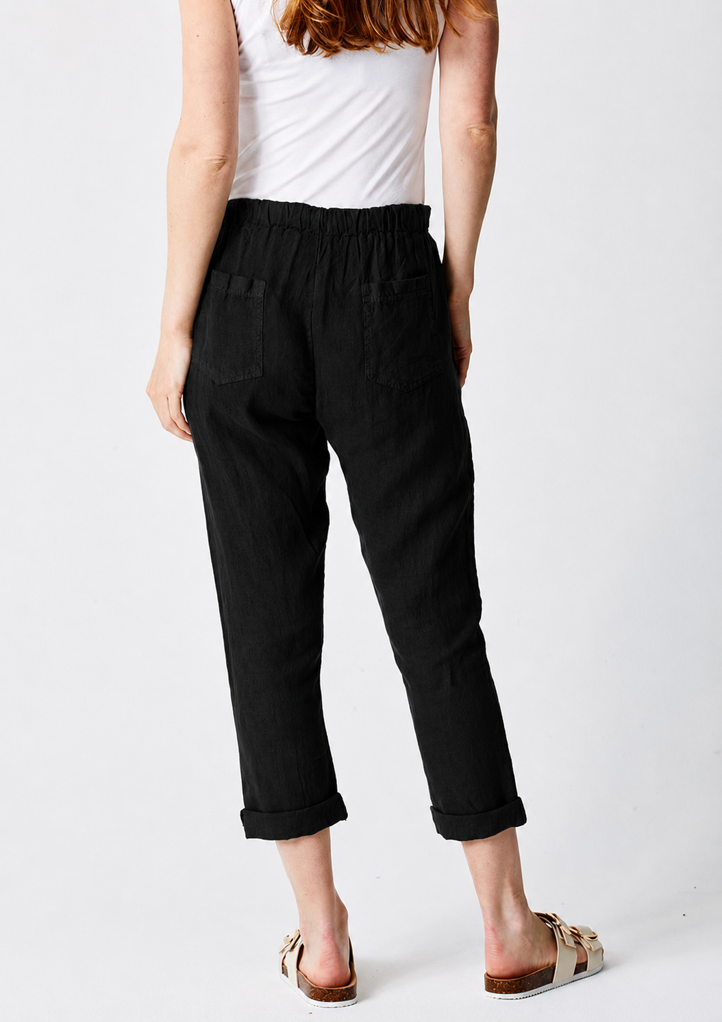 Mikey Tapered Linen Pants - Suzy D London