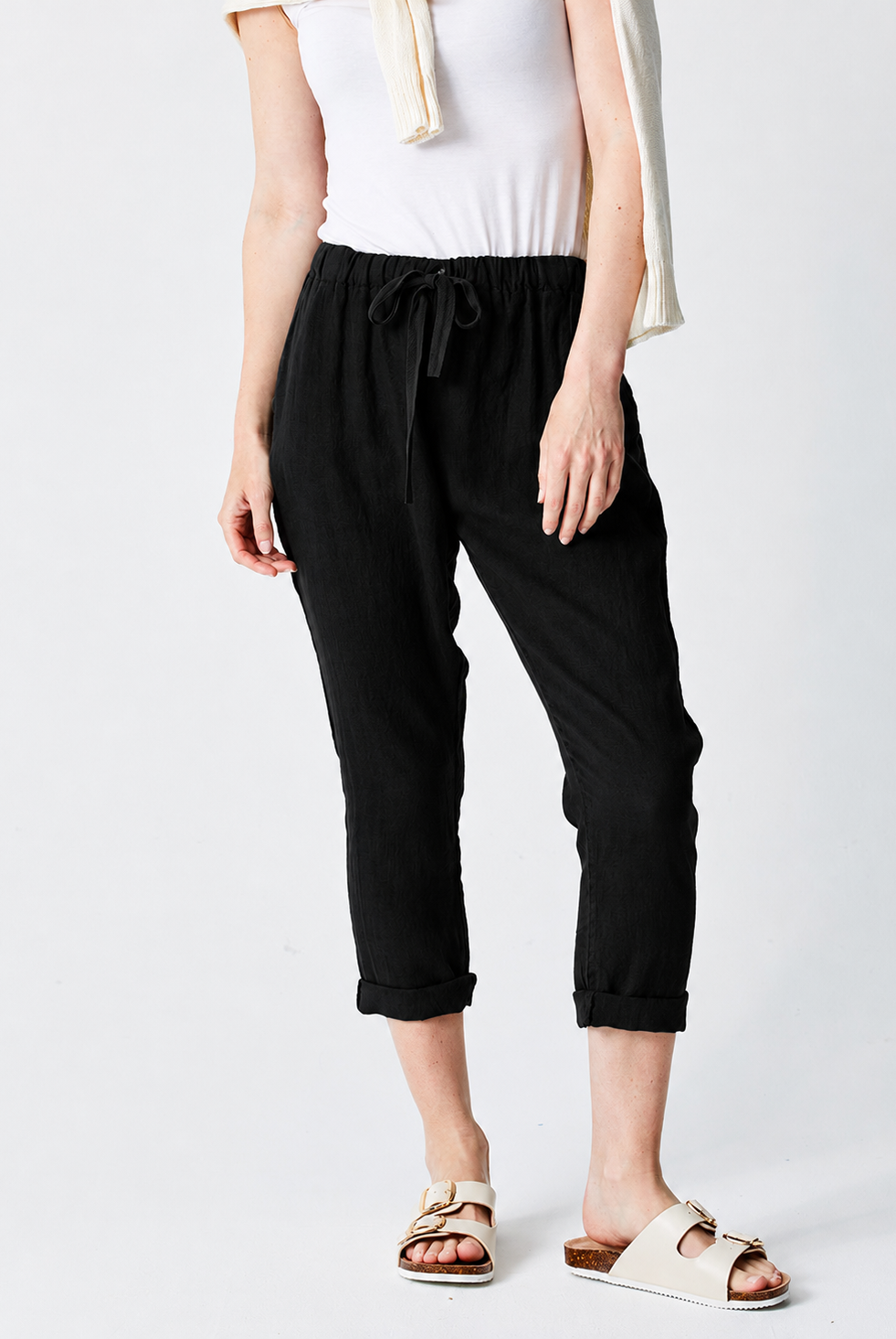 Mikey Tapered Linen Pants - Suzy D London