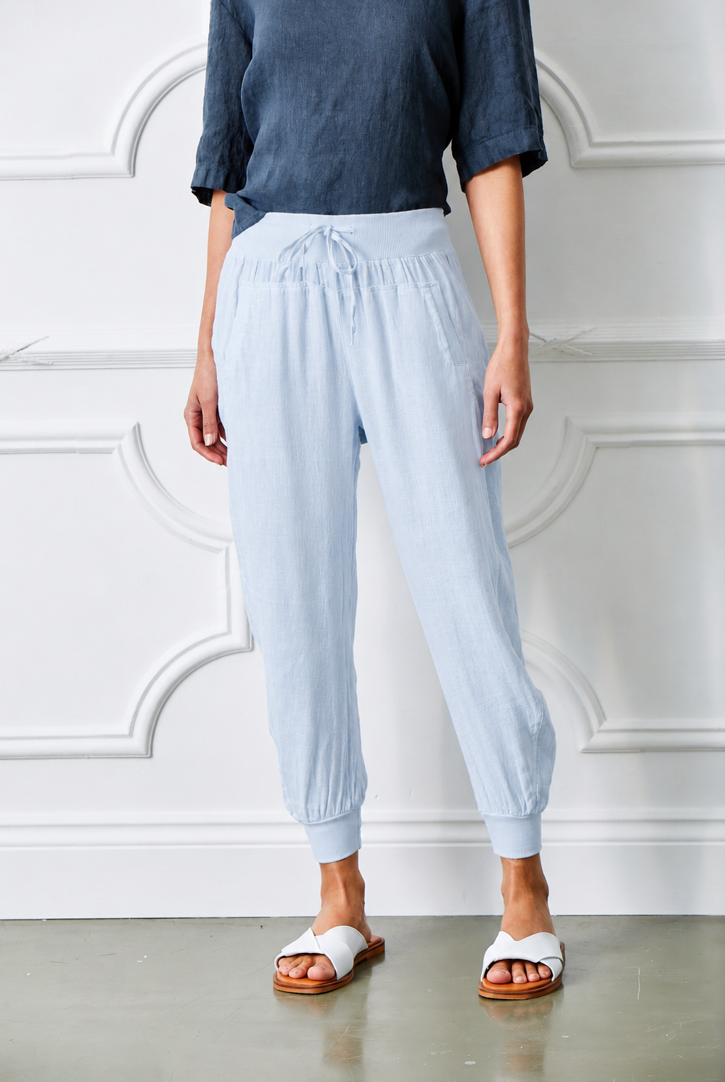 153 ULTIMATE LINEN JOGGERS - Suzy D London