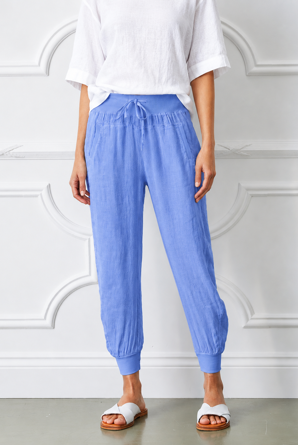 153 ULTIMATE LINEN JOGGERS - Suzy D London