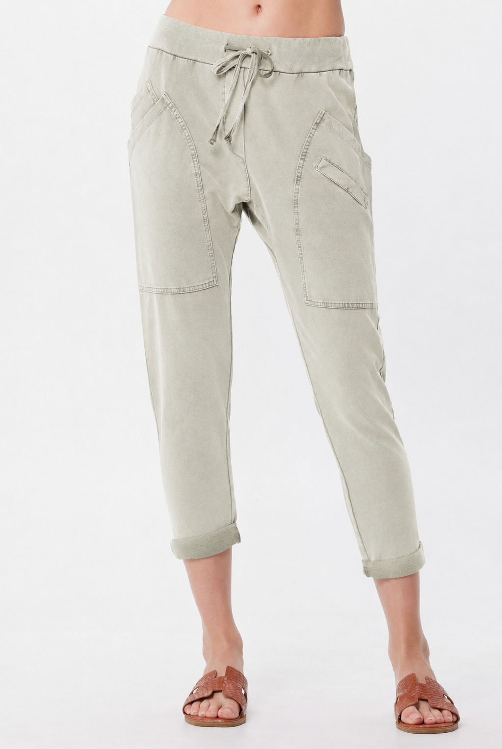 Pennie Vintage Wash Front Pocket Joggers - Suzy D London
