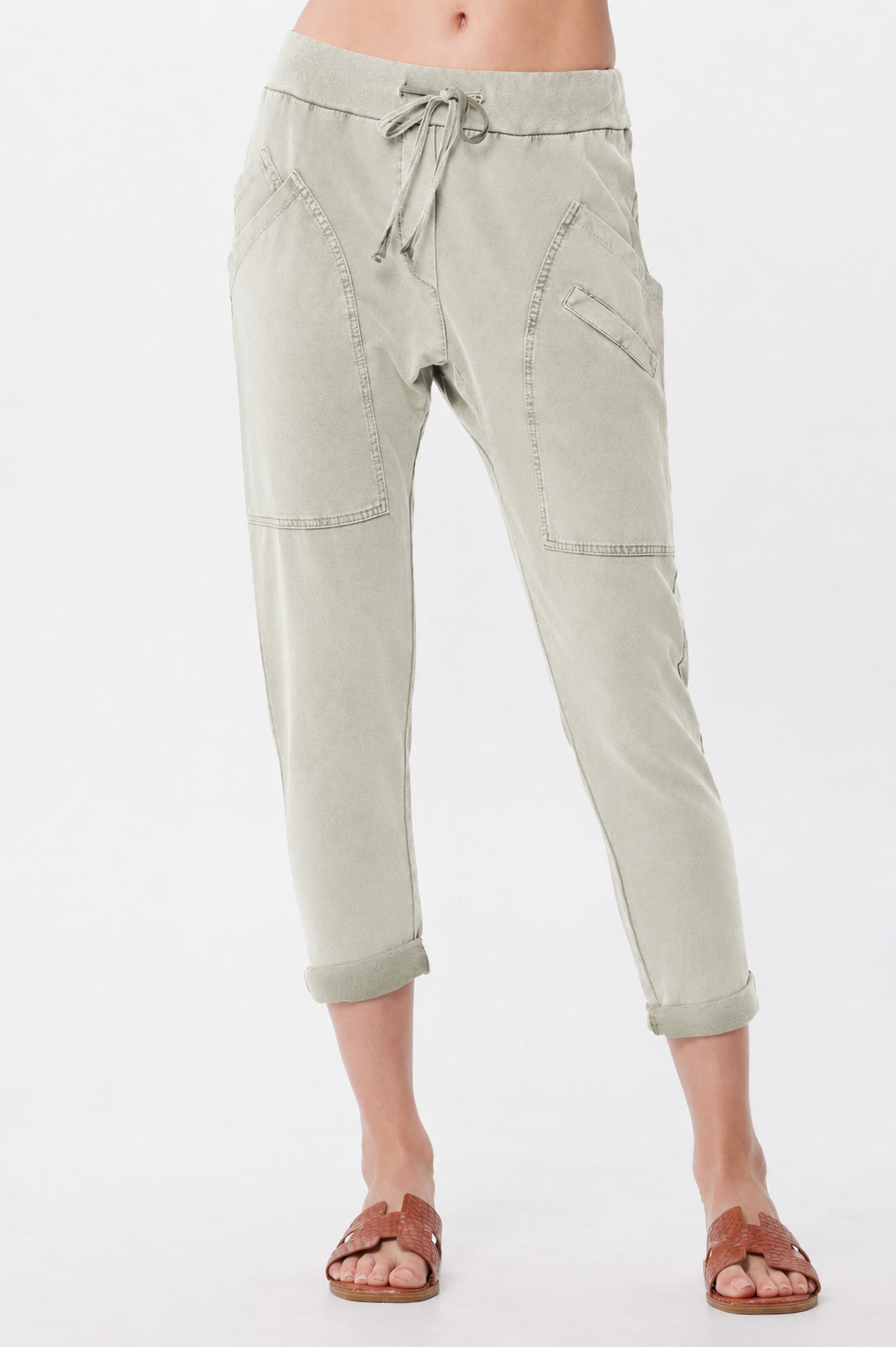 Pennie Vintage Wash Front Pocket Joggers - Suzy D London