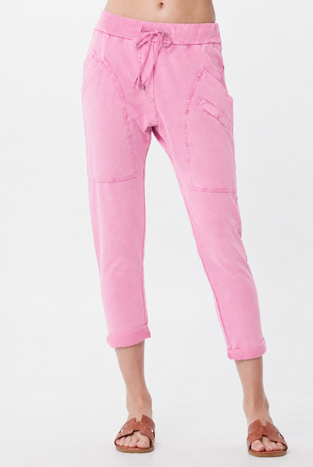 Pennie Vintage Wash Front Pocket Joggers - Suzy D London