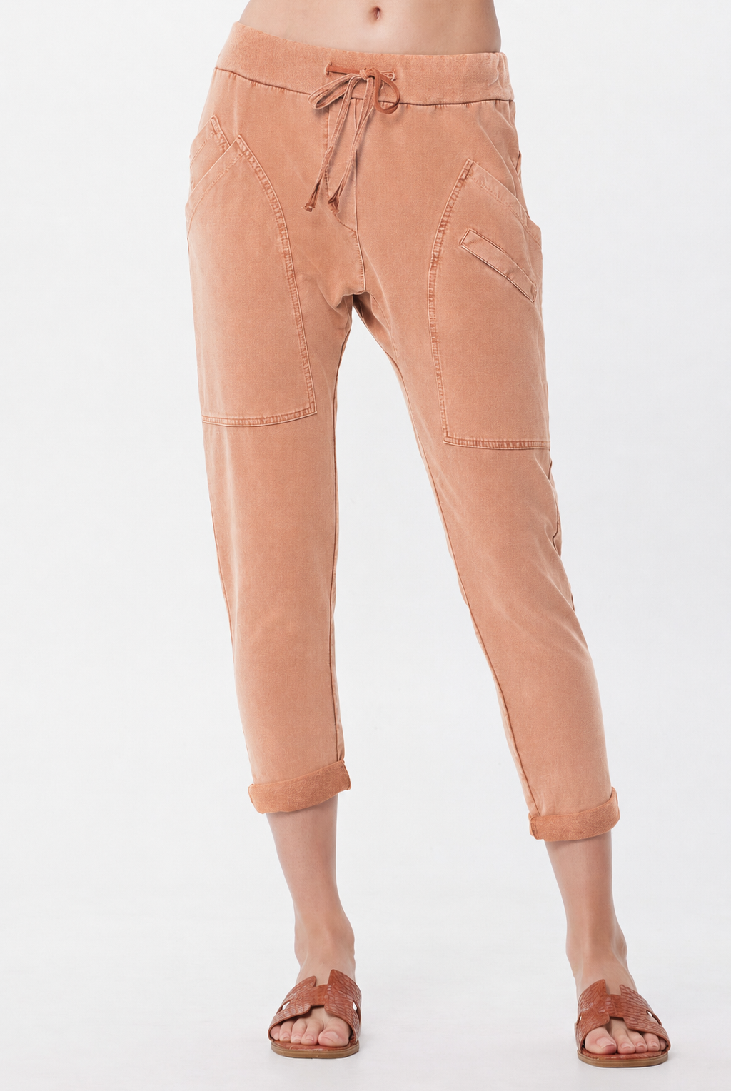 Pennie Vintage Wash Front Pocket Joggers - Suzy D London