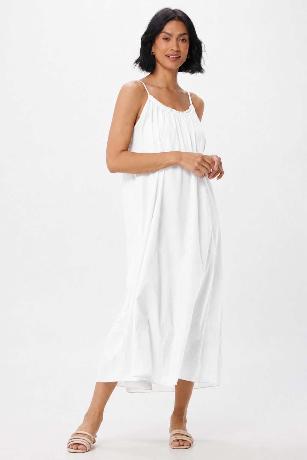 Ronda Cotton Tie Back Maxi Dress - Suzy D London
