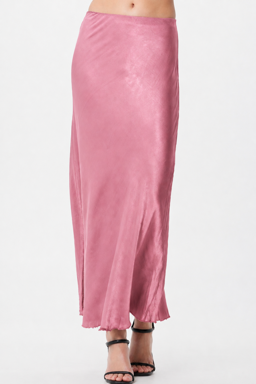 Hvar Satin Bias Cut Skirt - Suzy D London