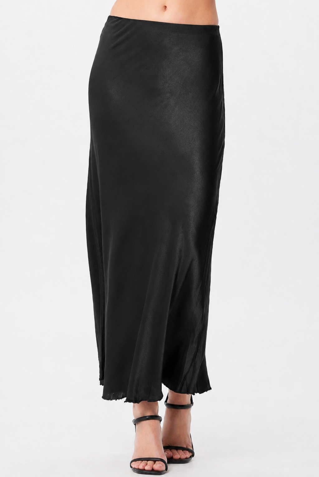 Hvar Satin Bias Cut Skirt - Suzy D London