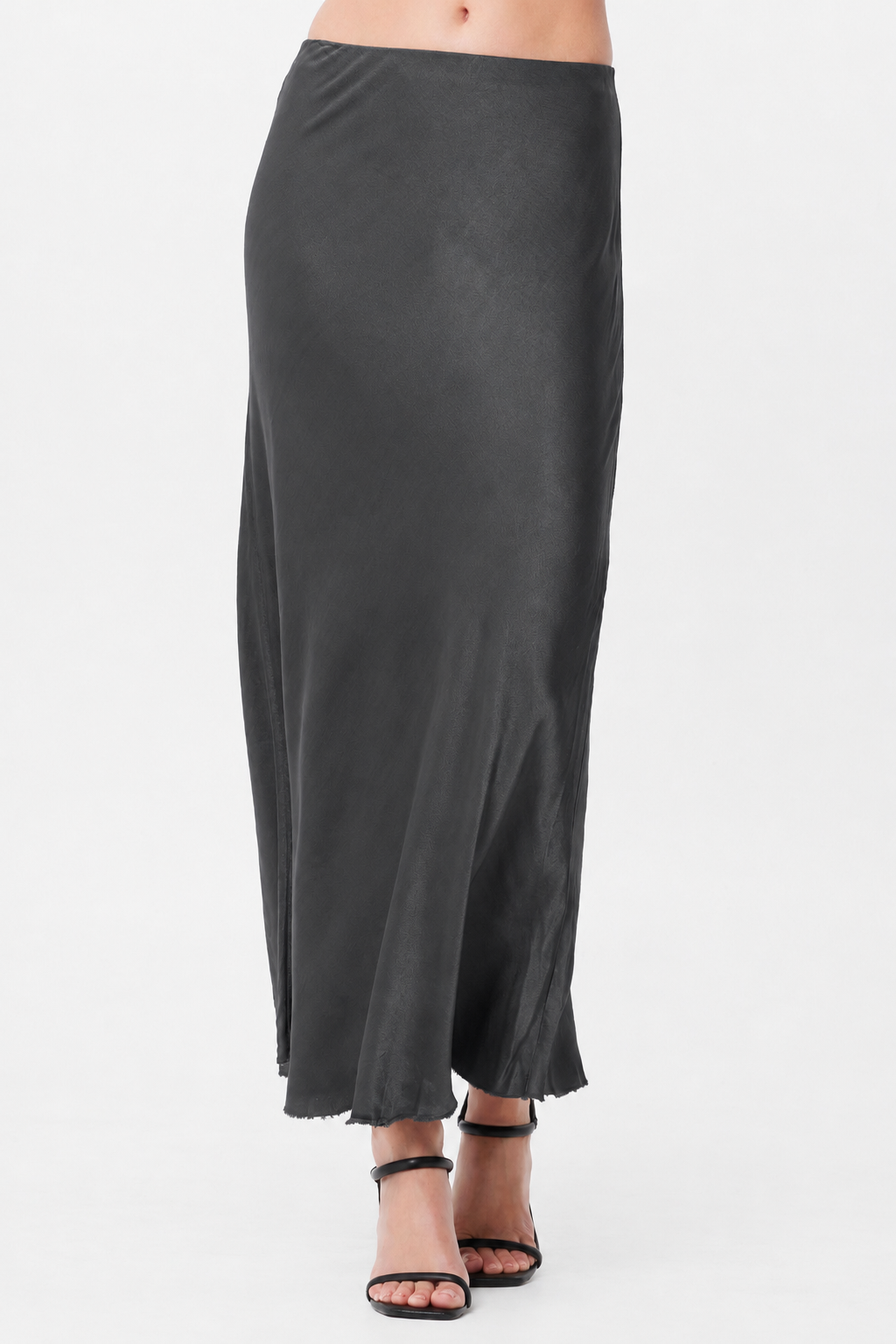 Hvar Satin Bias Cut Skirt - Suzy D London