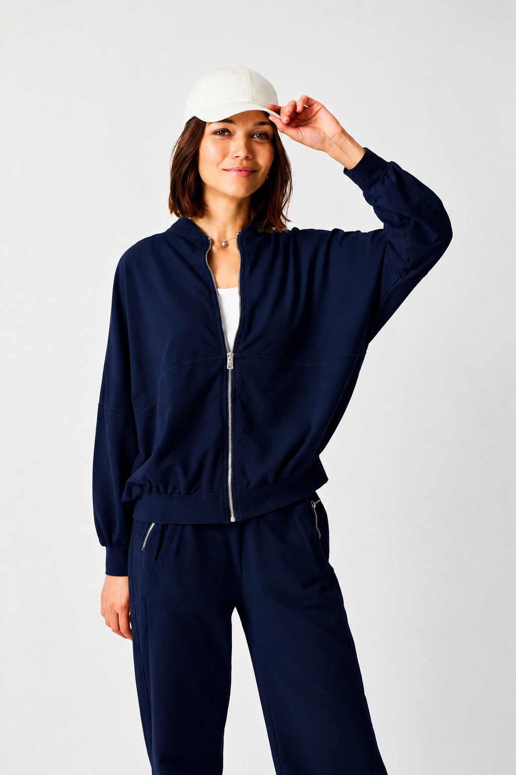 Monty Zip Thru Sweat Jacket - Suzy D London
