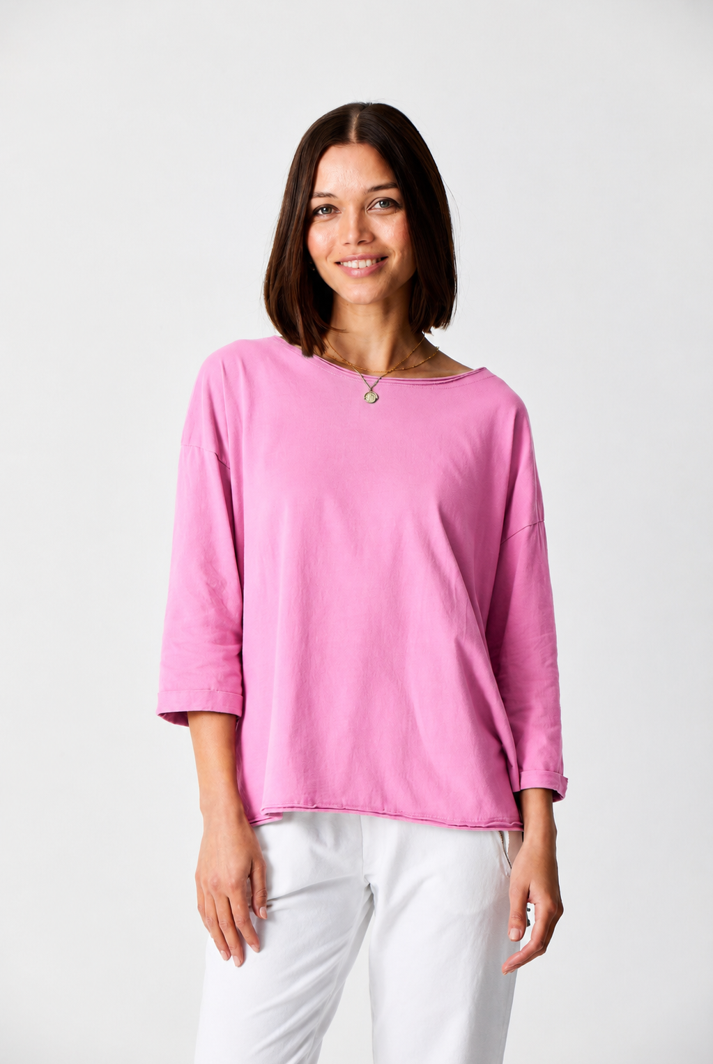 Jardine Mid Turn Up Sleeve Tee - Suzy D London