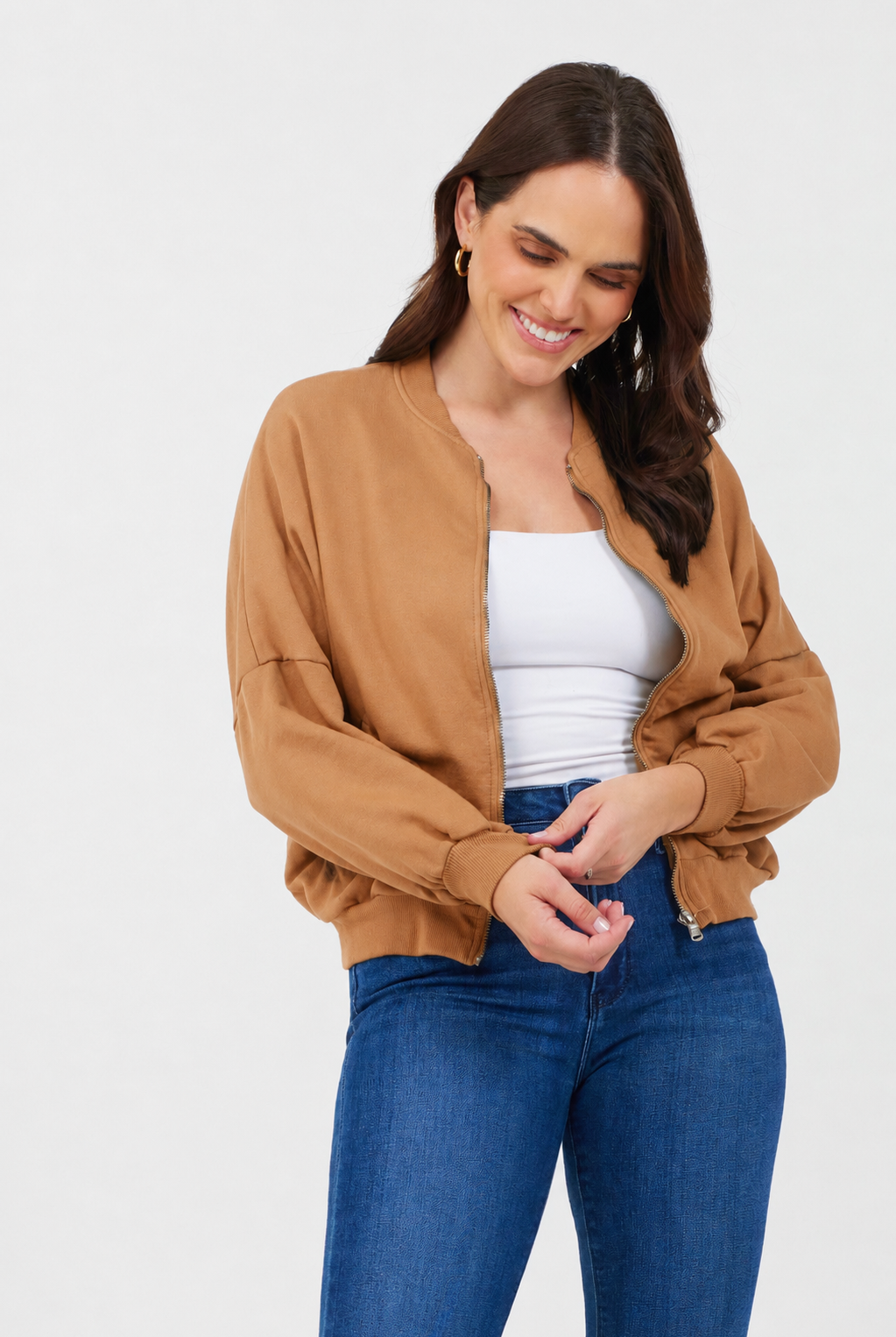 Mabel Zip Sweat Jacket - Suzy D London