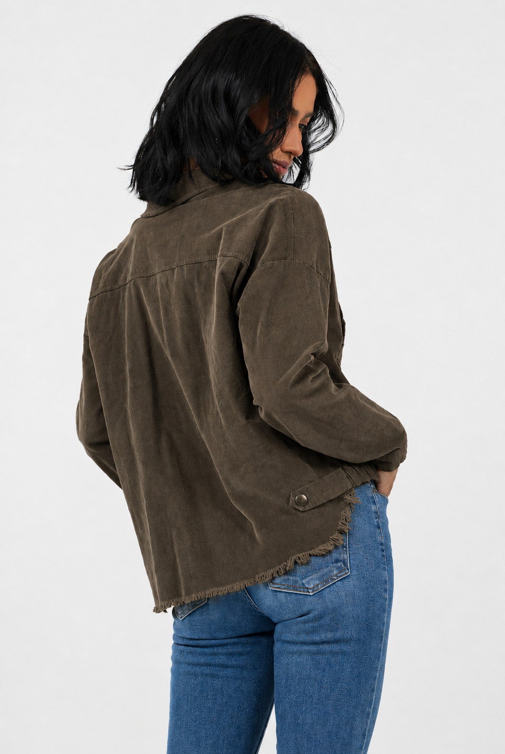 Brodie Baby Cord Short Utility Jacket - Suzy D London