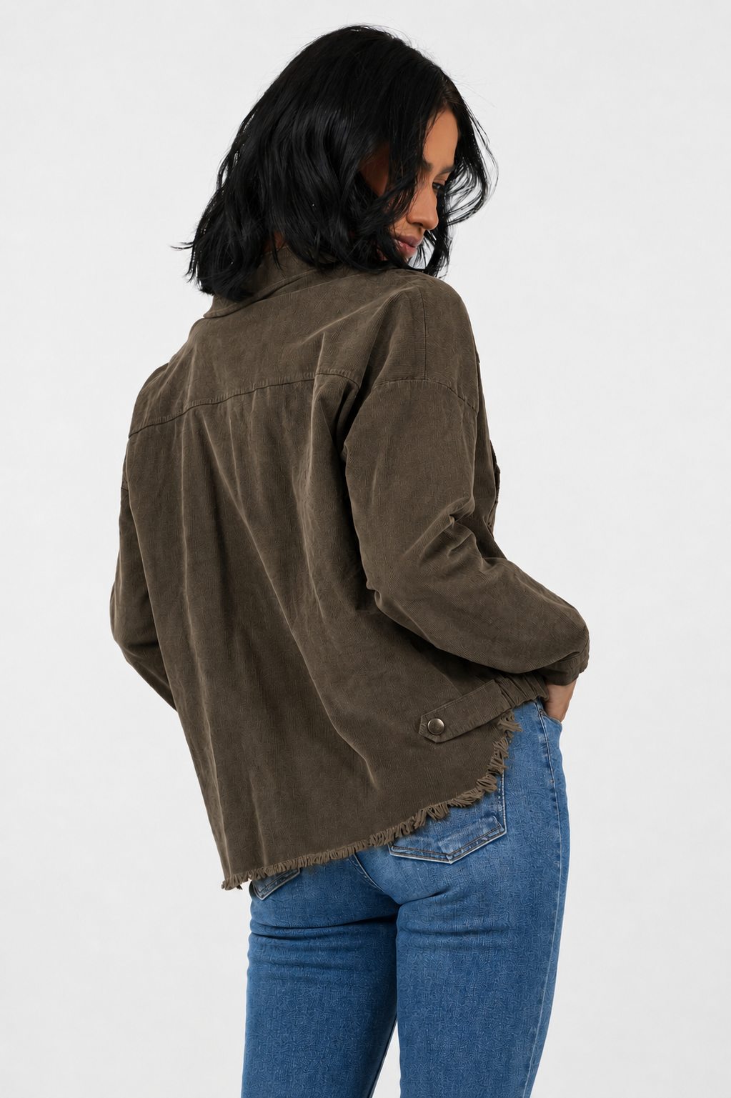 Brodie Baby Cord Short Utility Jacket - Suzy D London