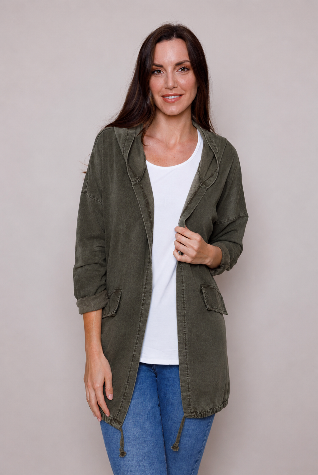 Bridget Longline Hooded Jacket - Suzy D London