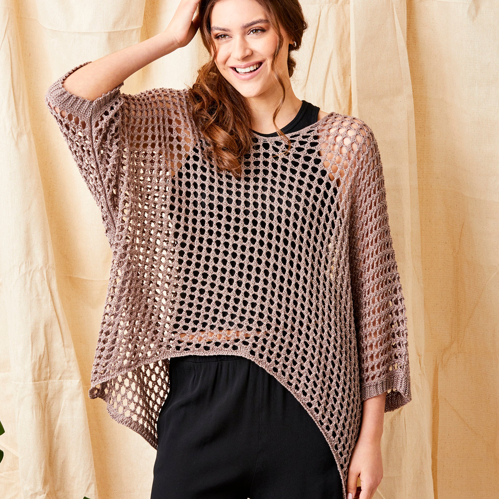 Fenella Open Weave Long V-Neck Knit Sweater - Suzy D London