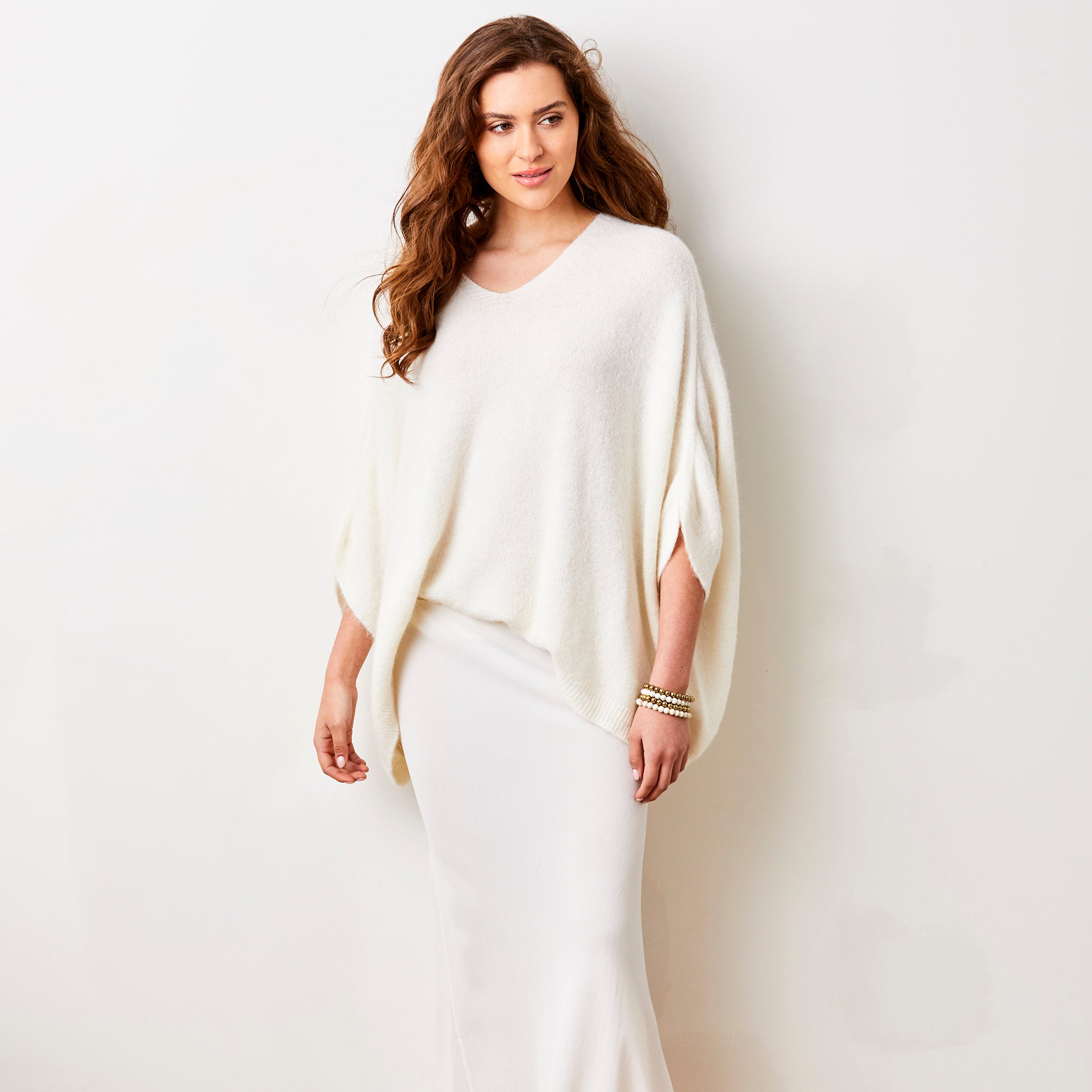 Gene Bias Cut Crepe Skirt - Suzy D London