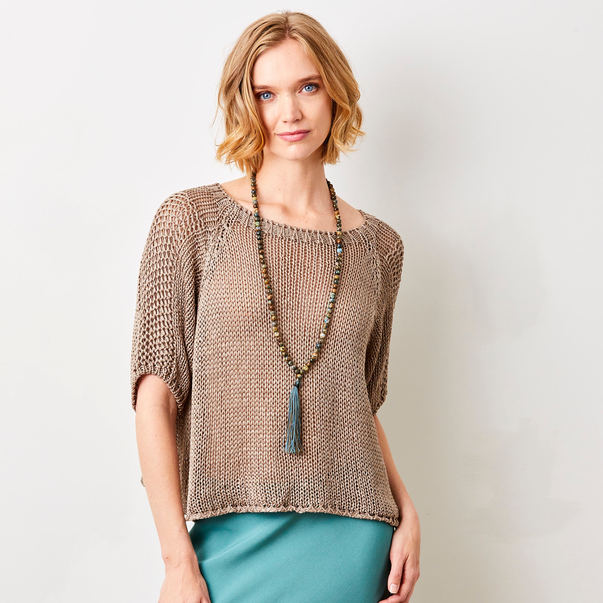 Jacky Cotton Crochet Knit Sweater - Suzy D London