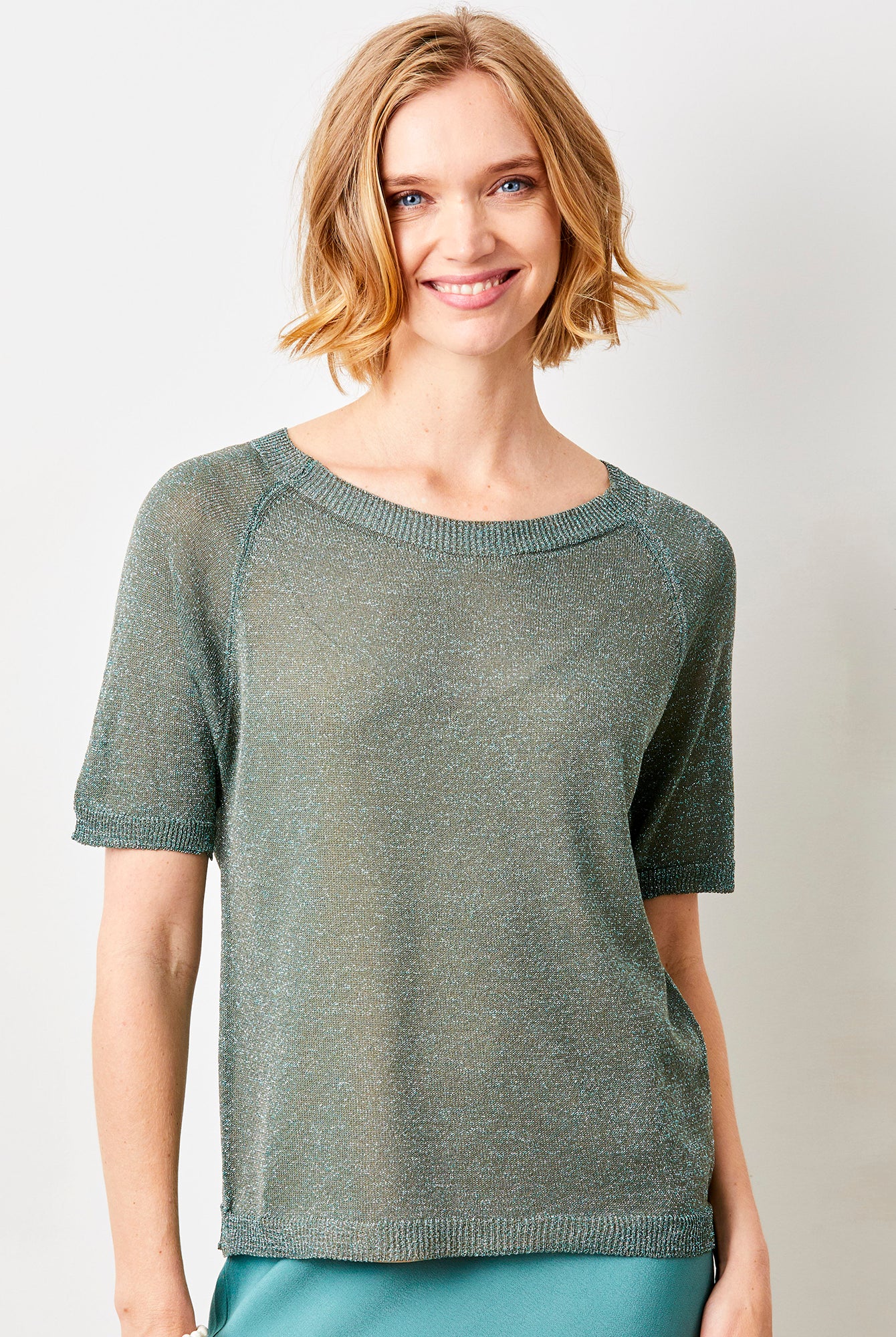 Lumen Sparkle Knit Tee - Suzy D London
