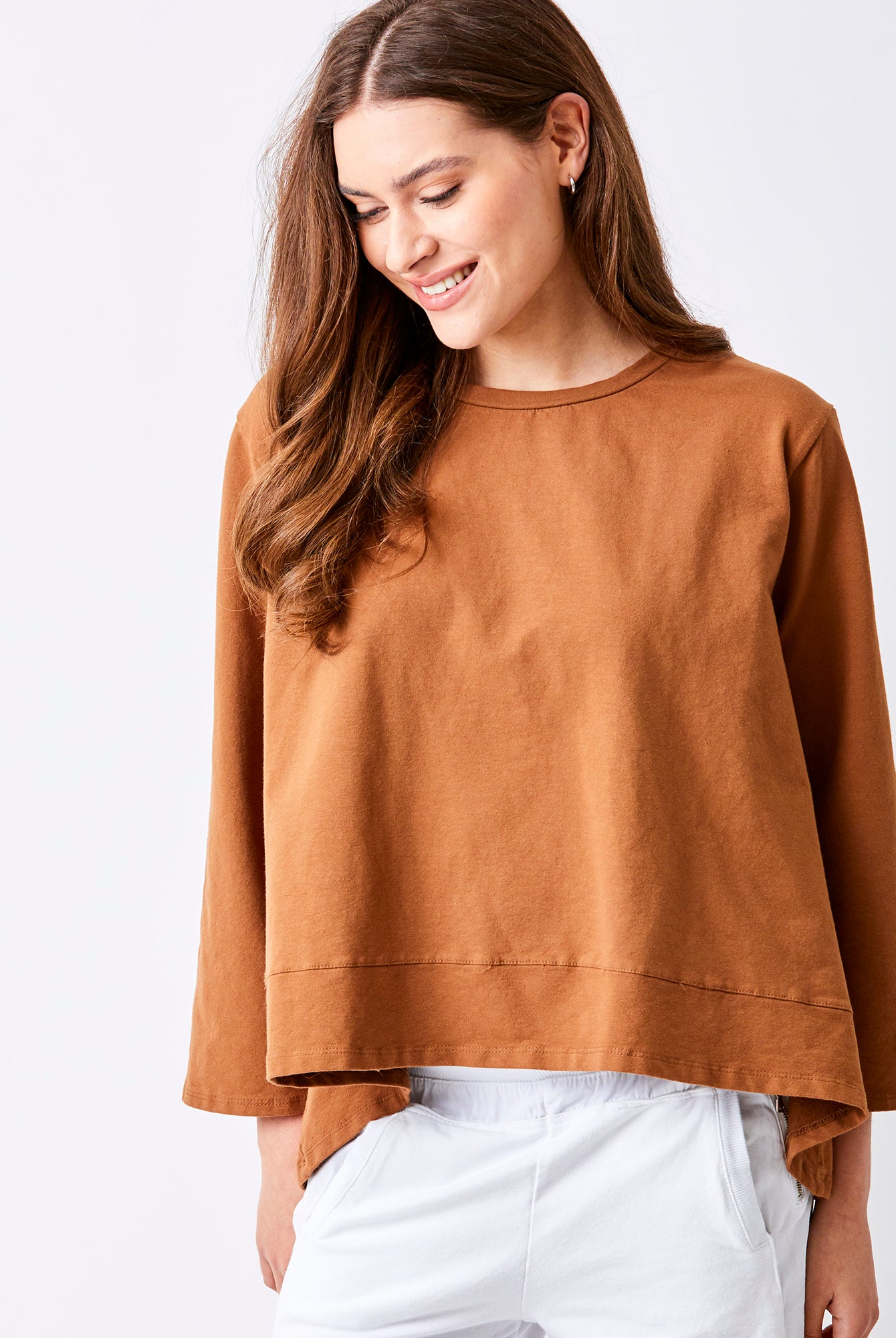 Maven Hi Lo Front Flared Sweat - Suzy D London