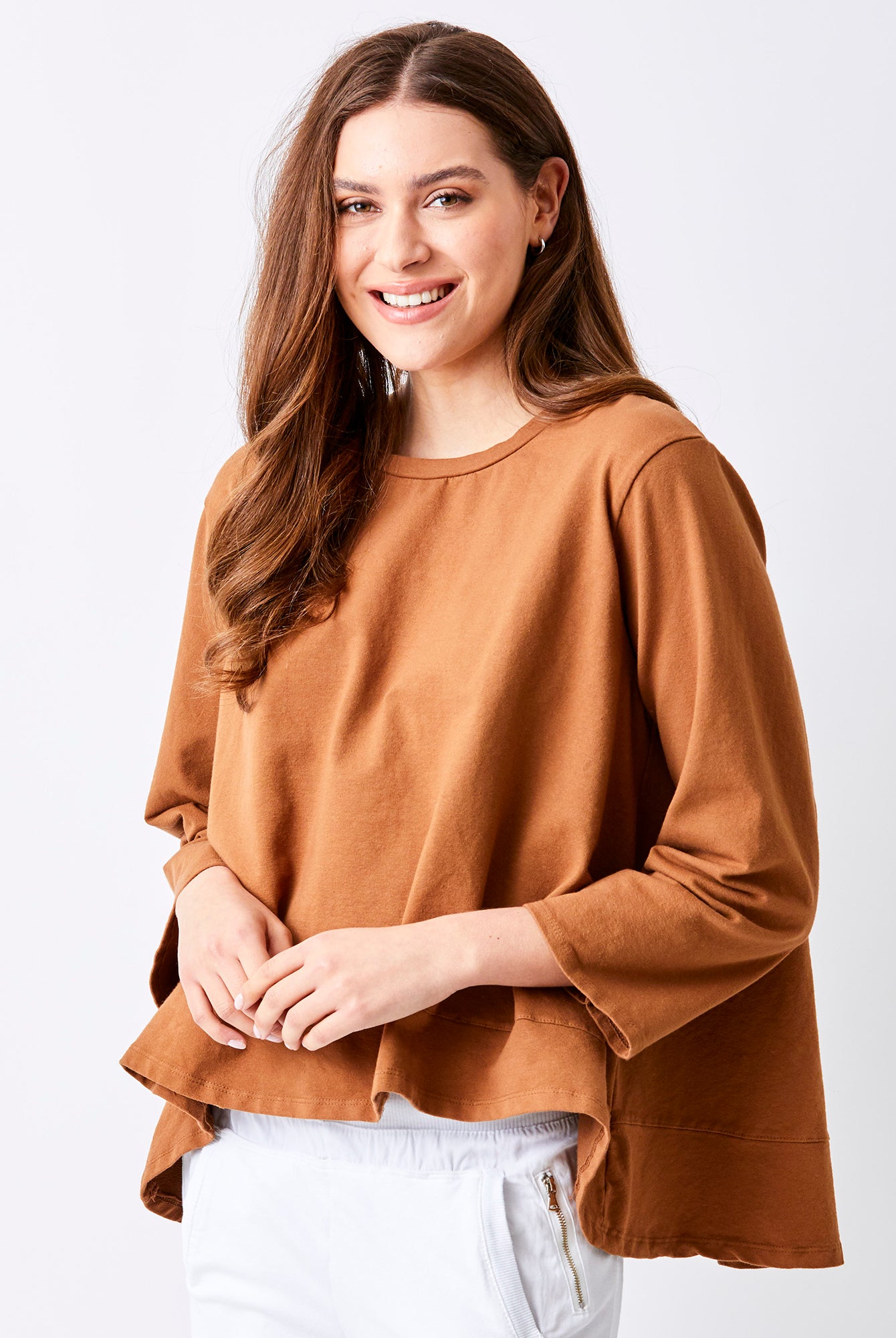 Maven Hi Lo Front Flared Sweat - Suzy D London