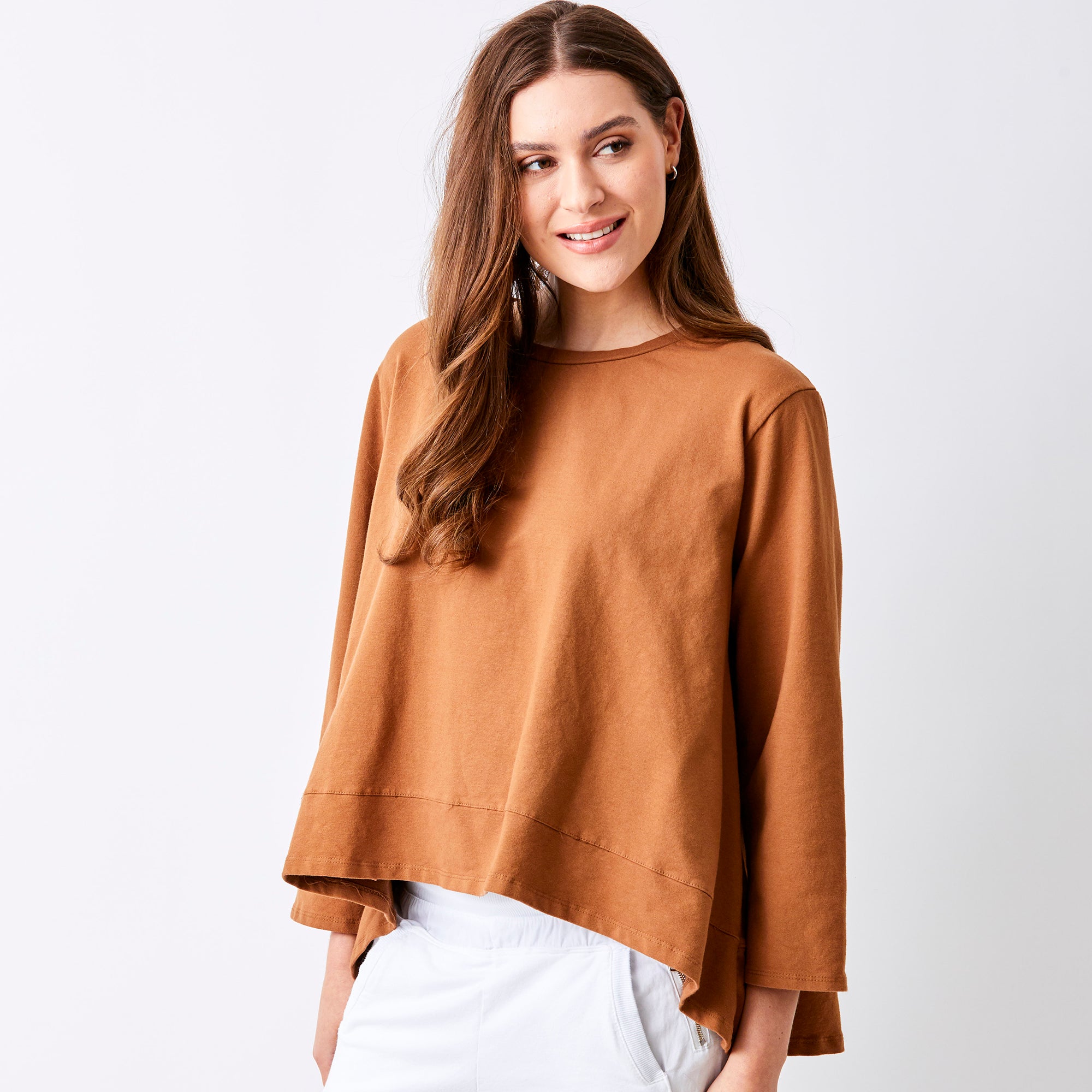 Maven Hi Lo Front Flared Sweat - Suzy D London