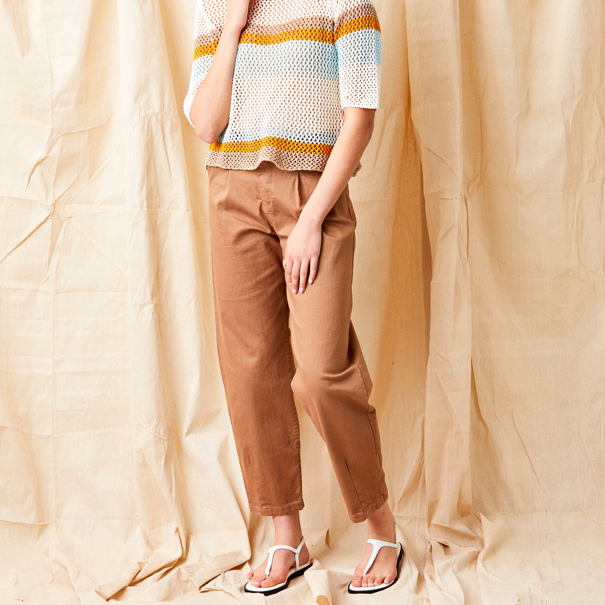 May Stretch Gaberdine Barrel Pants - Suzy D London