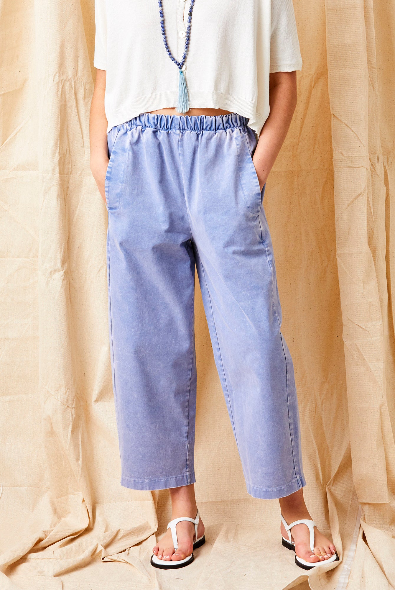 Orly Heavy Cotton Vintage Wash Baggy Pants - Suzy D London
