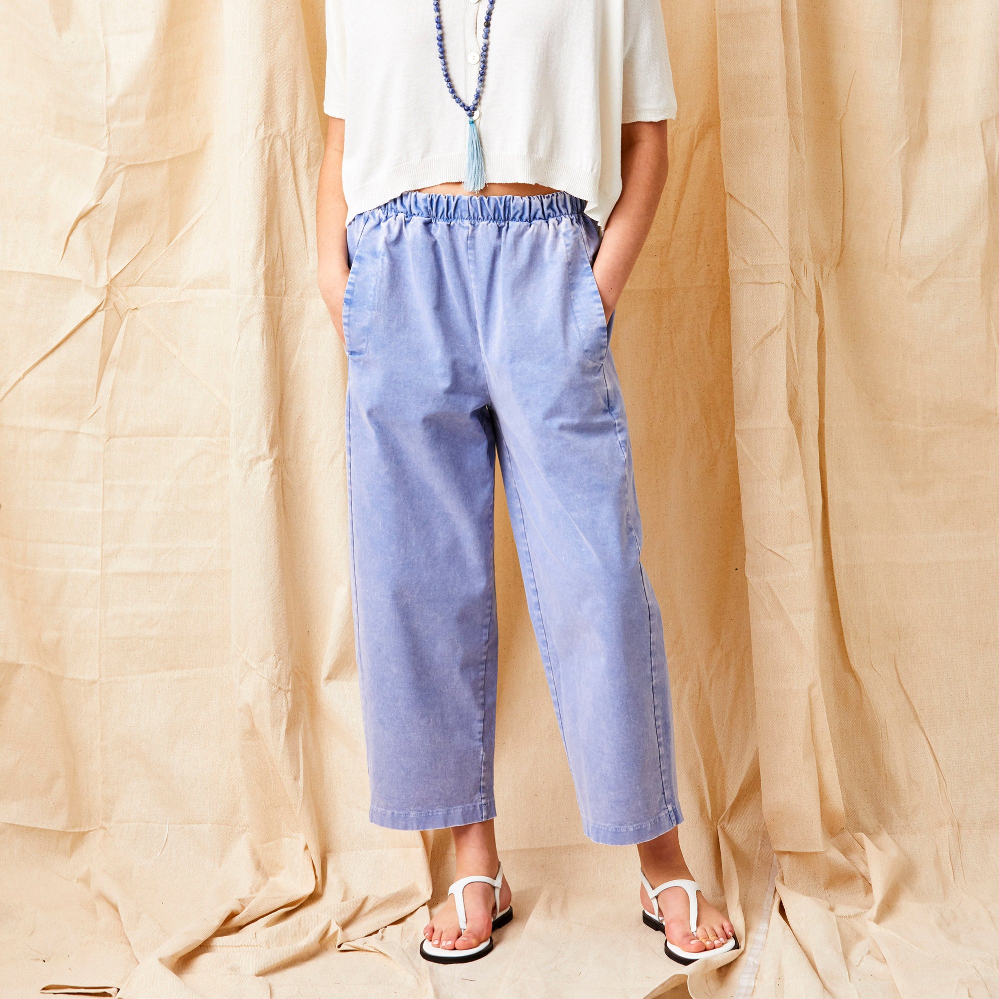Orly Heavy Cotton Vintage Wash Baggy Pants - Suzy D London