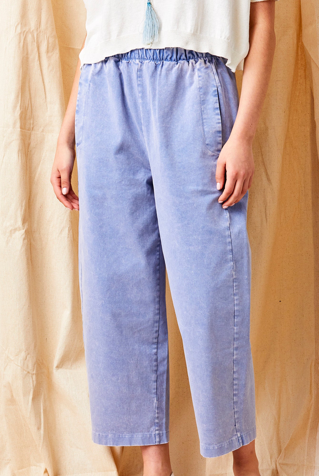 Orly Heavy Cotton Vintage Wash Baggy Pants - Suzy D London