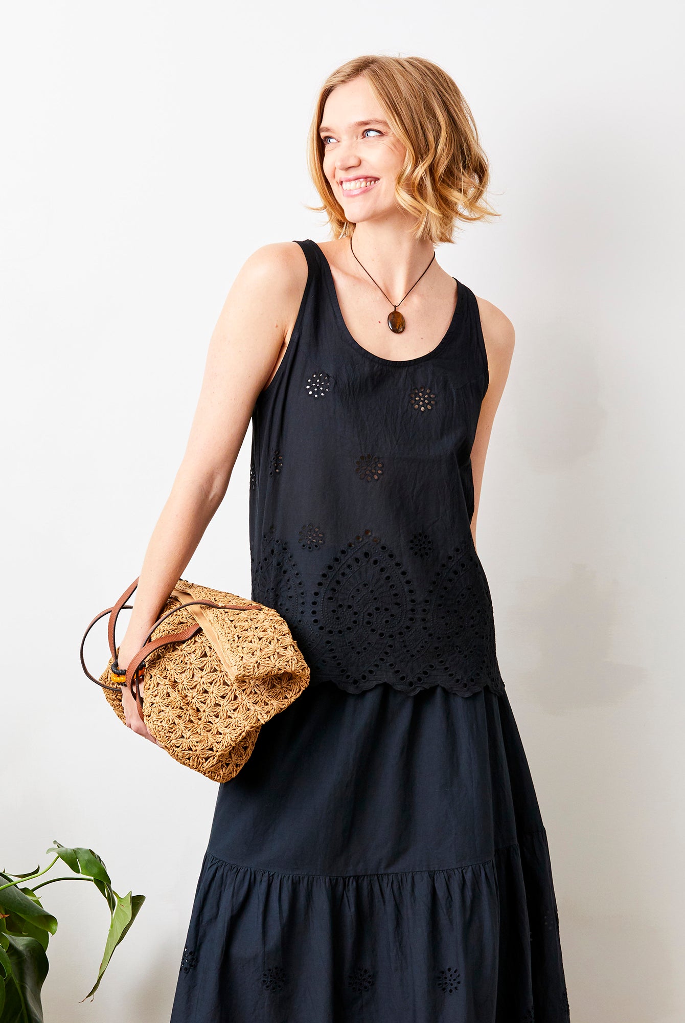 Waterlily Broderie Anglaise Maxi Skirt - Suzy D London